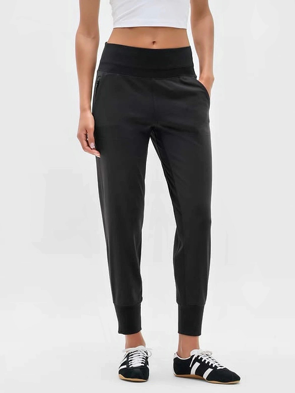 Athleta Black Venice High Rise Joggers Size Small Like New